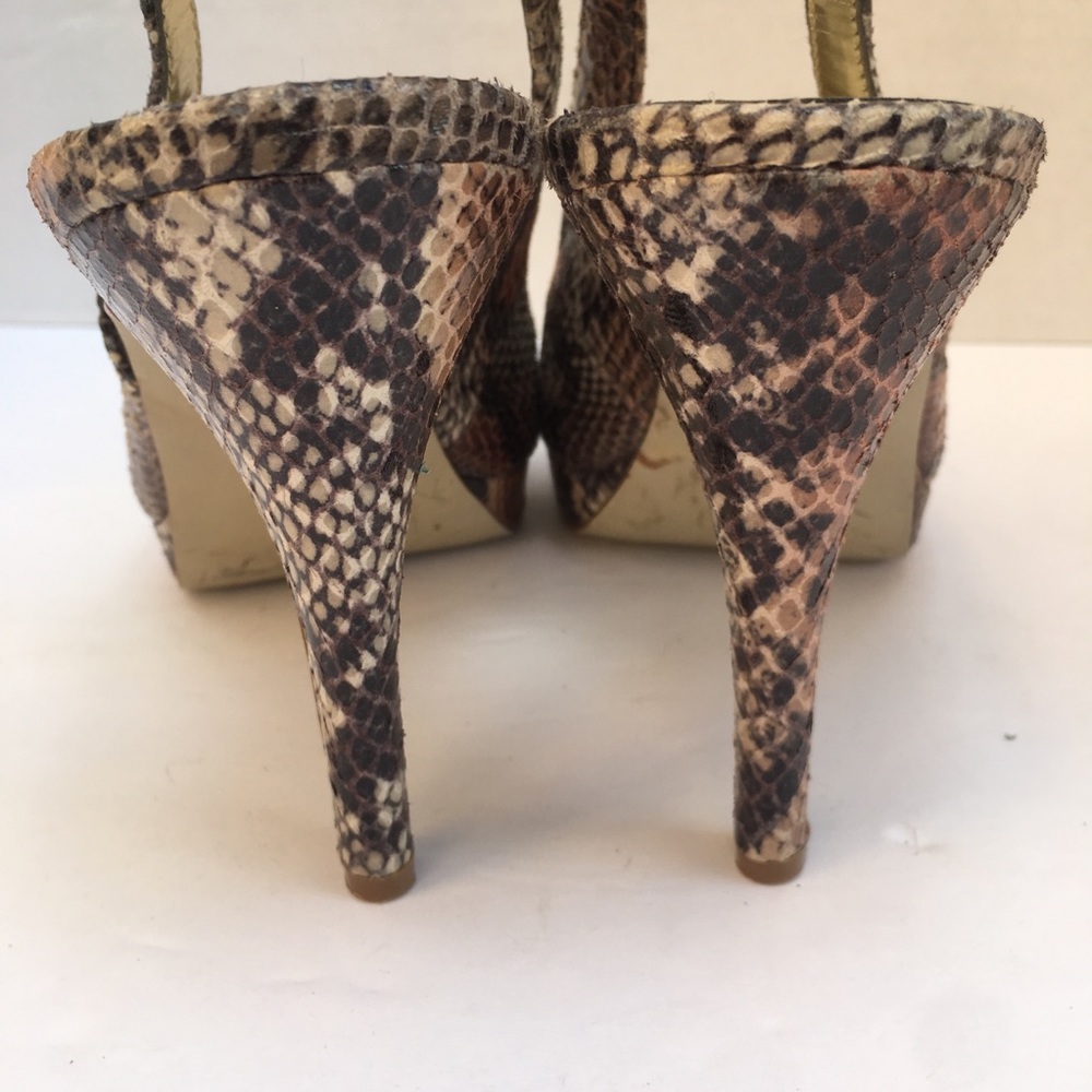 Style & Co Faux Snakeskin Peep Toe Heels FAITH 9.5 - Picture 3 of 6